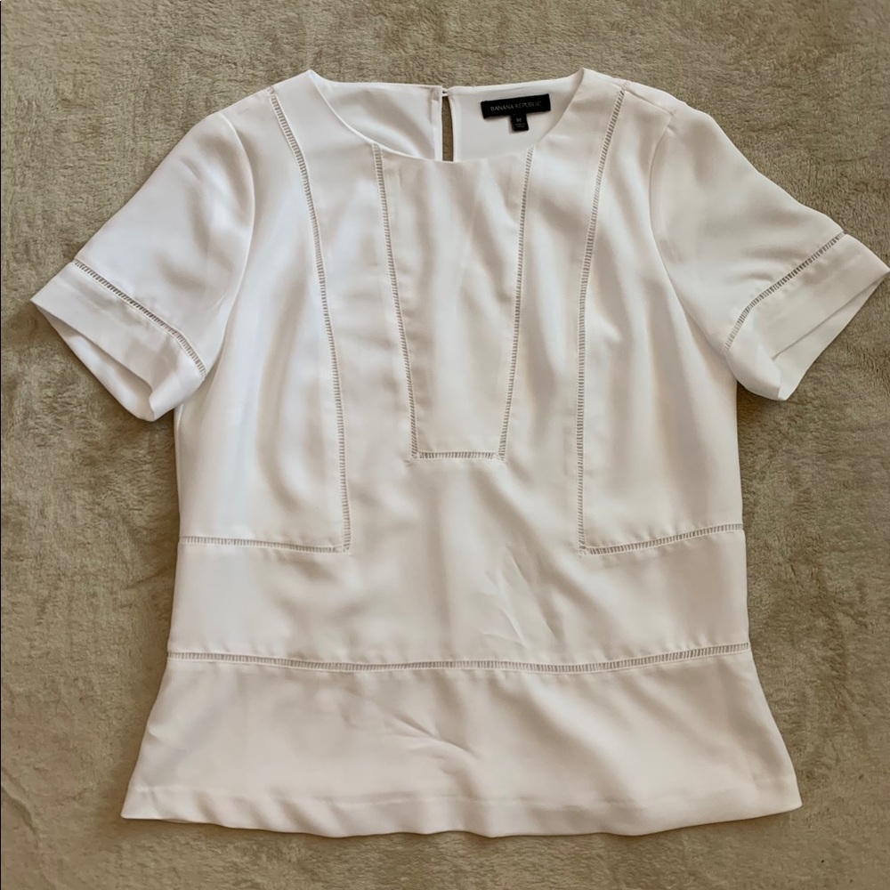 Banana Republic white blouse
